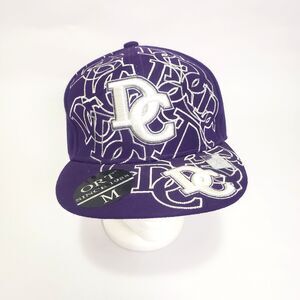 DC Washington City Hunter Baseball Cap Size 6 3/4 Purple Logo Fitted Embroidered